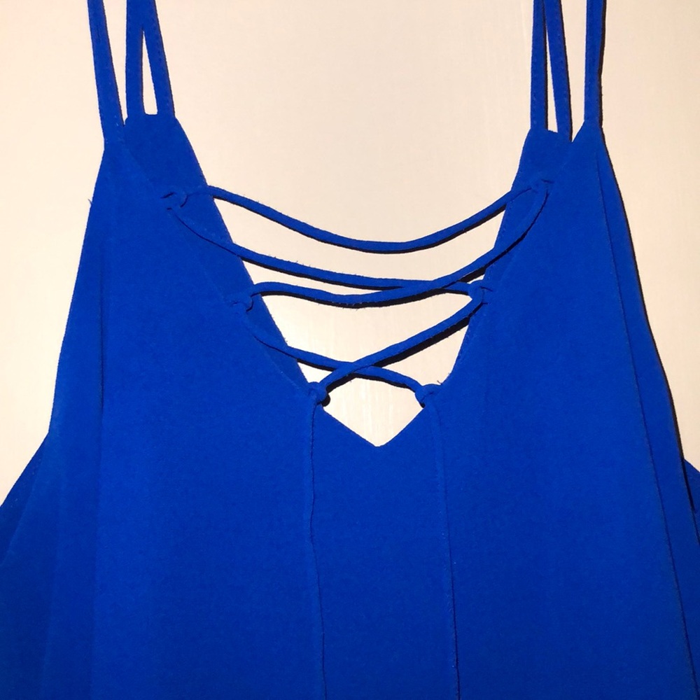 Royal Blue Crop Top